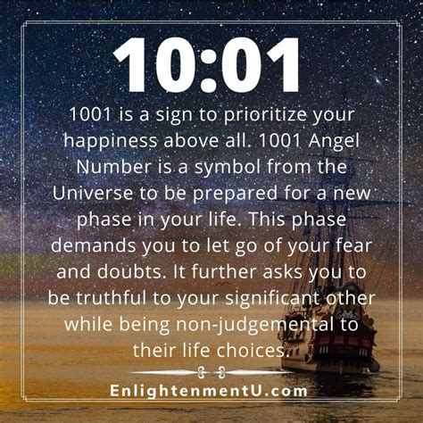 1001 Angel Number Meaning